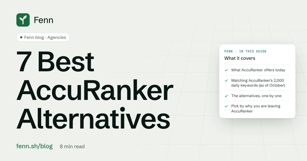 7 Best AccuRanker Alternatives
